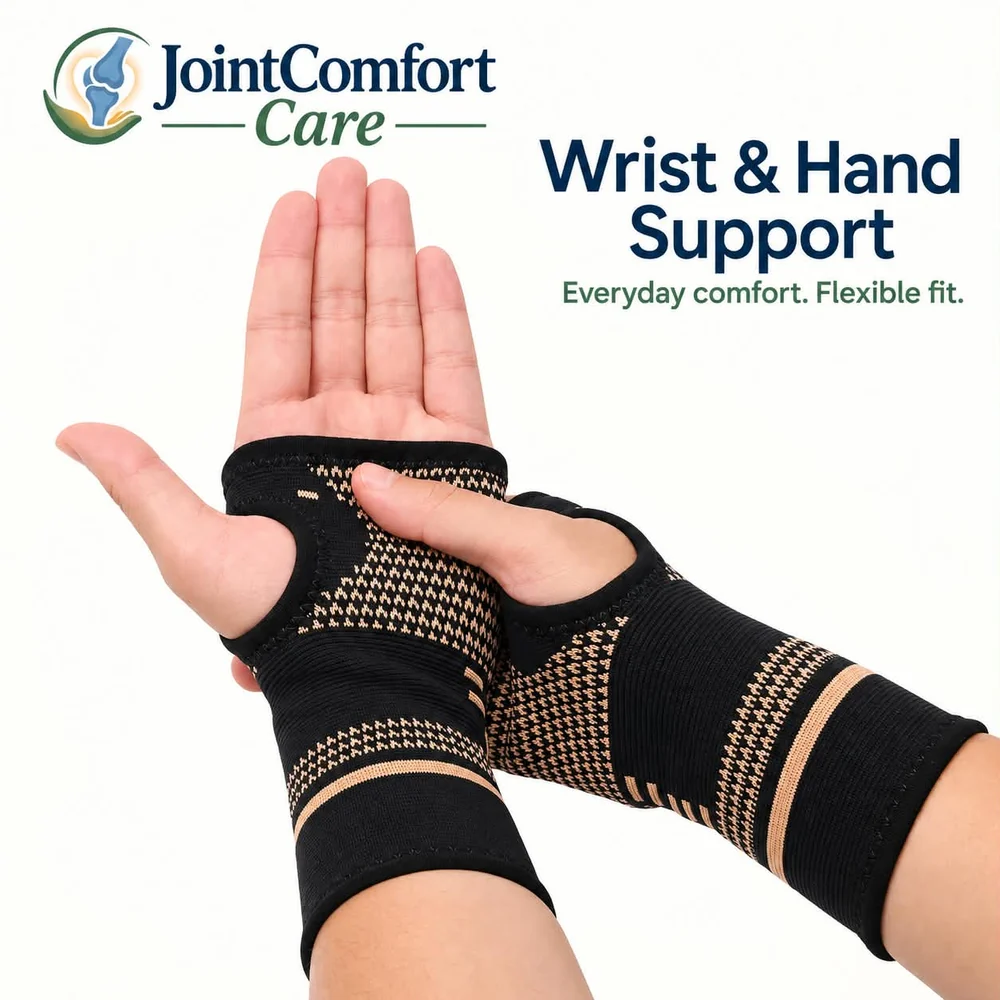 Wrist compression sleeves